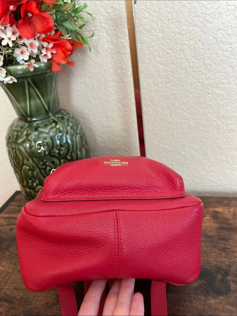 Coach F38263 Mini Charlie Backpack bright red - Picture 9 of 14